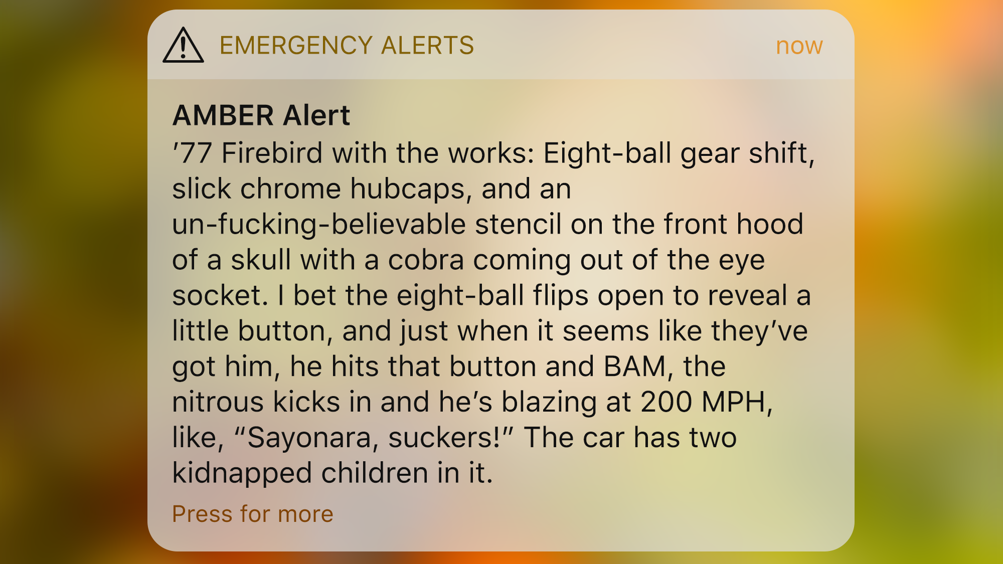 5 Amber Alerts That Were Sent Out That Were Clearly More Focused On How